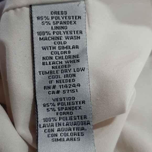 Eliza J Women's Black & White Patterned 3/4 Sleeve Sheath Dress Size 6 Pink Hem - Picture 9 of 9